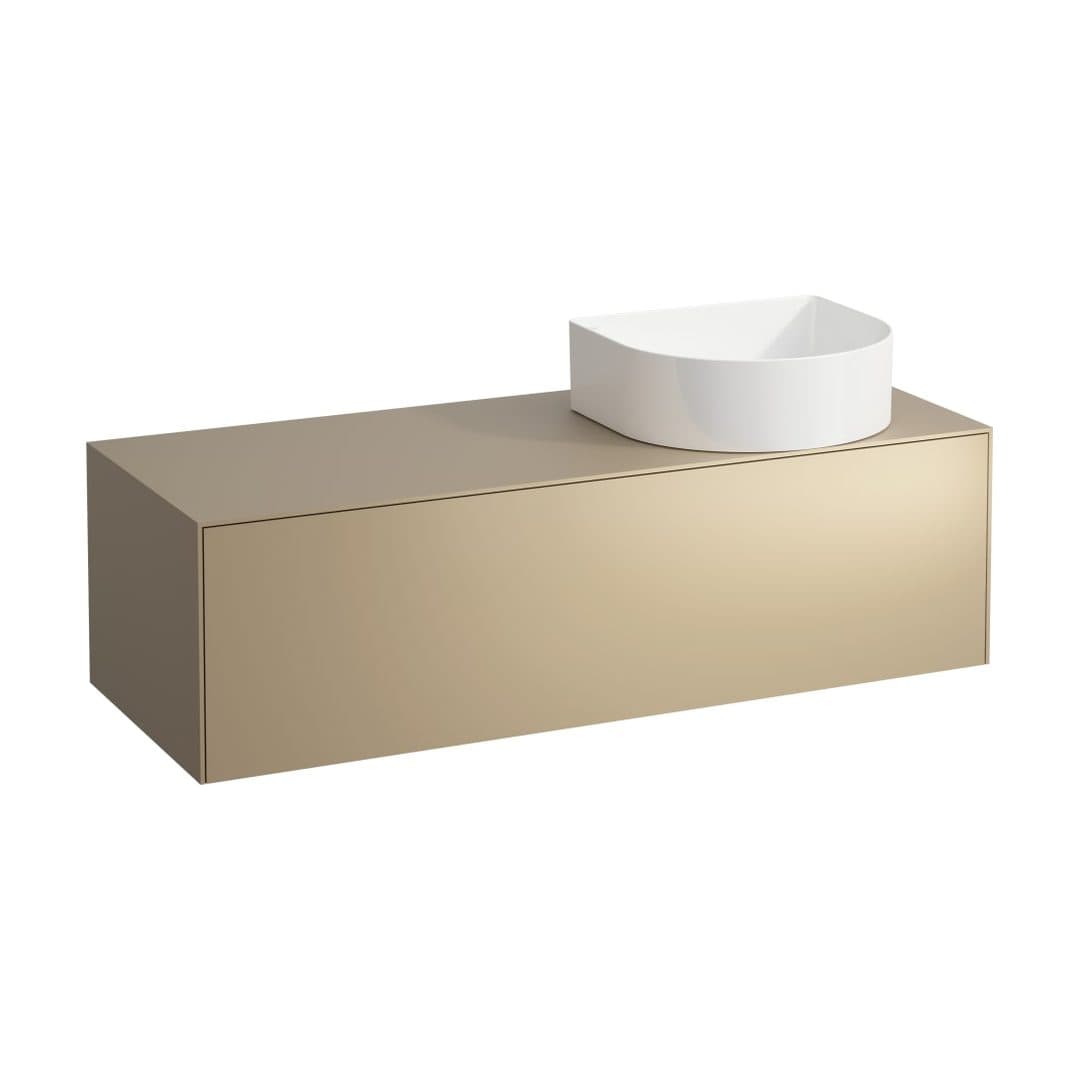 Laufen SONAR – Έπιπλο Νιπτήρα – 1175 mm, 1 συρτάρι, άνοιγμα δεξιά – Gold (lacquered) (H4054230340401)