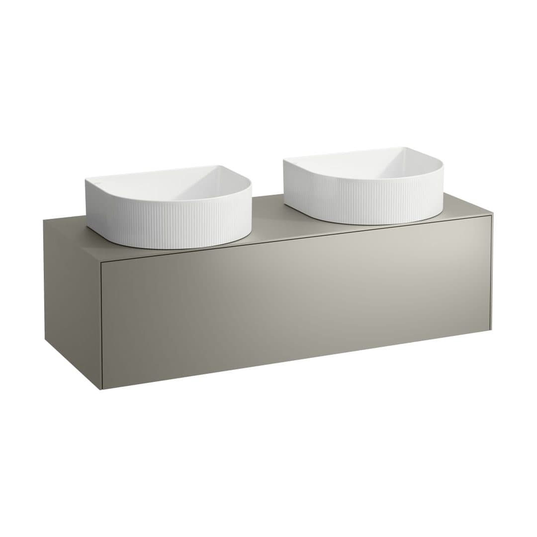 Laufen SONAR – Έπιπλο Νιπτήρα – 1175 mm, 1 συρτάρι, ανοίγματα αριστερά & δεξιά, για νιπτήρα H812340 – Titanium (lacquered) (H4054240340421)