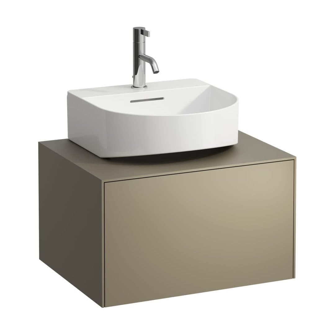 Laufen SONAR – Έπιπλο Νιπτήρα – 575 mm, 1 συρτάρι, κεντρικό άνοιγμα, για νιπτήρα H816341 – Titanium (lacquered) (H4054310340421)