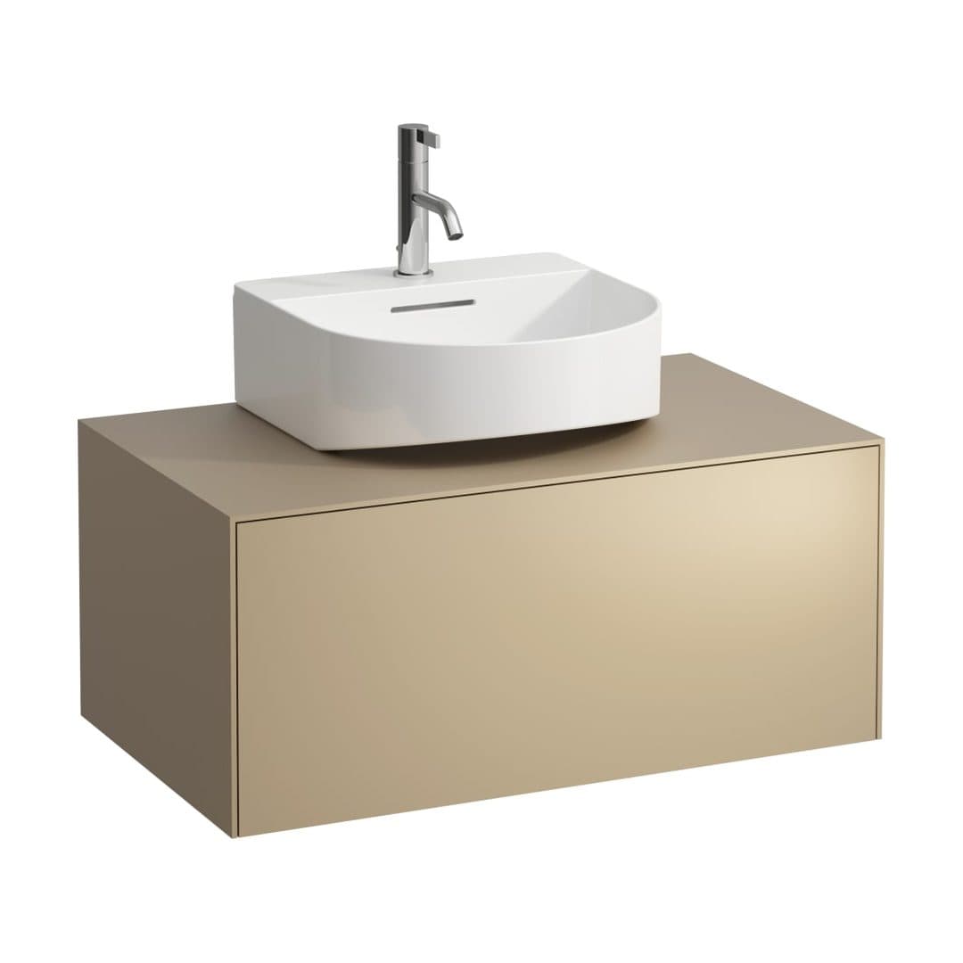 Laufen SONAR – Έπιπλο Νιπτήρα – 775 mm, 1 συρτάρι, κεντρικό άνοιγμα, για νιπτήρα H816341 – Gold (lacquered) (H4054410340401)
