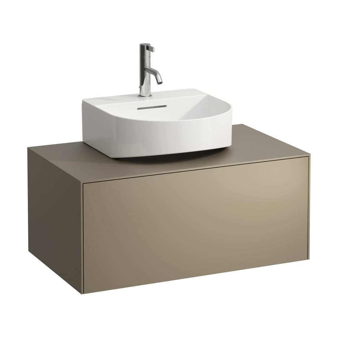 Laufen SONAR – Έπιπλο Νιπτήρα – 775 mm, 1 συρτάρι, κεντρικό άνοιγμα, για νιπτήρα H816341 – Titanium (lacquered) (H4054410340421)