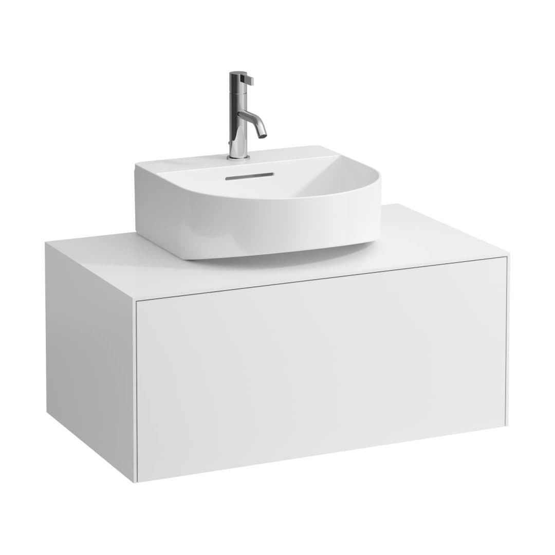 Laufen SONAR – Έπιπλο Νιπτήρα – 775 mm, 1 συρτάρι, κεντρικό άνοιγμα, για νιπτήρα H816341 – White Matt (H4054410341701)
