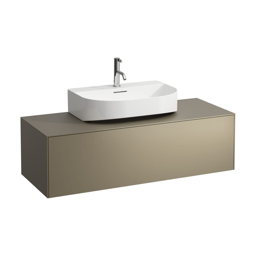 Laufen SONAR – Έπιπλο Νιπτήρα – 1175 mm, 1 συρτάρι, κεντρικό άνοιγμα, για νιπτήρα H816341 – Titanium (lacquered) (H4054510340421)