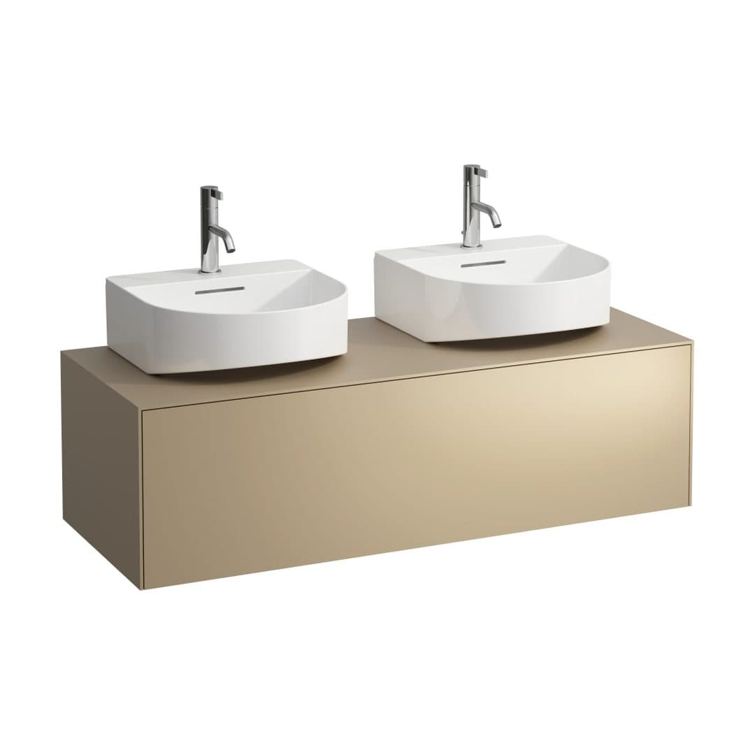 Laufen SONAR – Έπιπλο Νιπτήρα – 1175 mm, 1 συρτάρι, ανοίγματα αριστερά & δεξιά, για νιπτήρα H816341 – Gold (lacquered) (H4054540340401)
