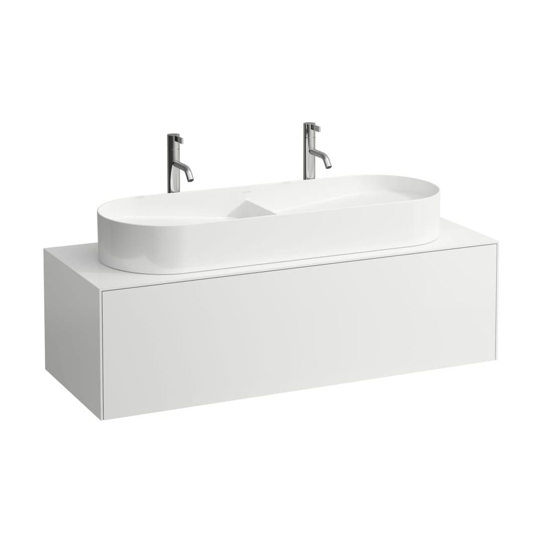Laufen SONAR – Έπιπλο Νιπτήρα – 1175 mm, 1 συρτάρι, κεντρικό άνοιγμα, για νιπτήρα H812348 – White Matt (H4054710341701)