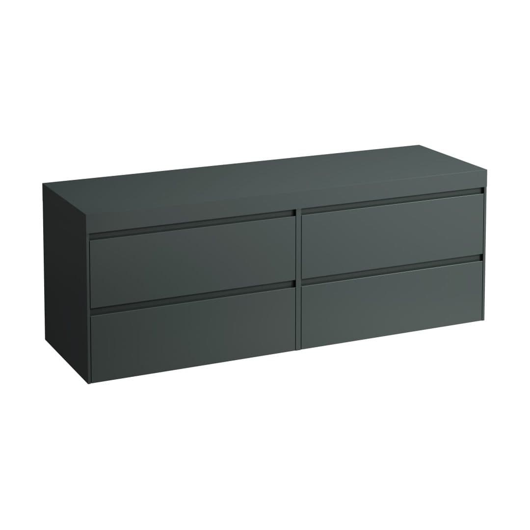 Laufen LANI – Ντουλάπι Μπάνιου – 1570 mm, 4 συρτάρια, πάγκος Traffic Grey, χωρίς άνοιγμα – Traffic Grey (H4055901122661)