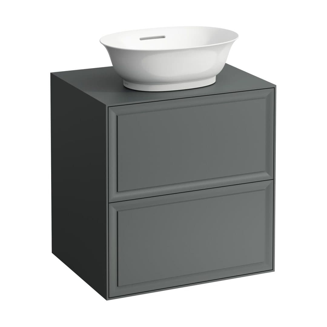 Laufen THE NEW CLASSIC – Έπιπλο Νιπτήρα – 575 mm, 2 συρτάρια, για νιπτήρα H812850 – Traffic Grey (H4060020856271)