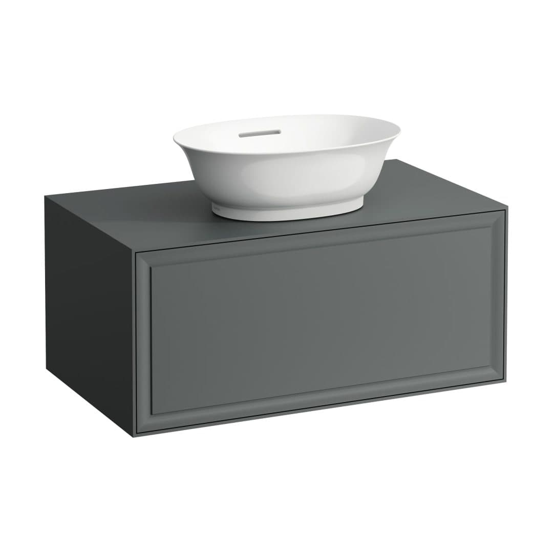Laufen THE NEW CLASSIC – Έπιπλο Νιπτήρα – 775 mm, 1 συρτάρι, κεντρικό άνοιγμα, για νιπτήρα H812850 – Traffic Grey (H4060110856271)