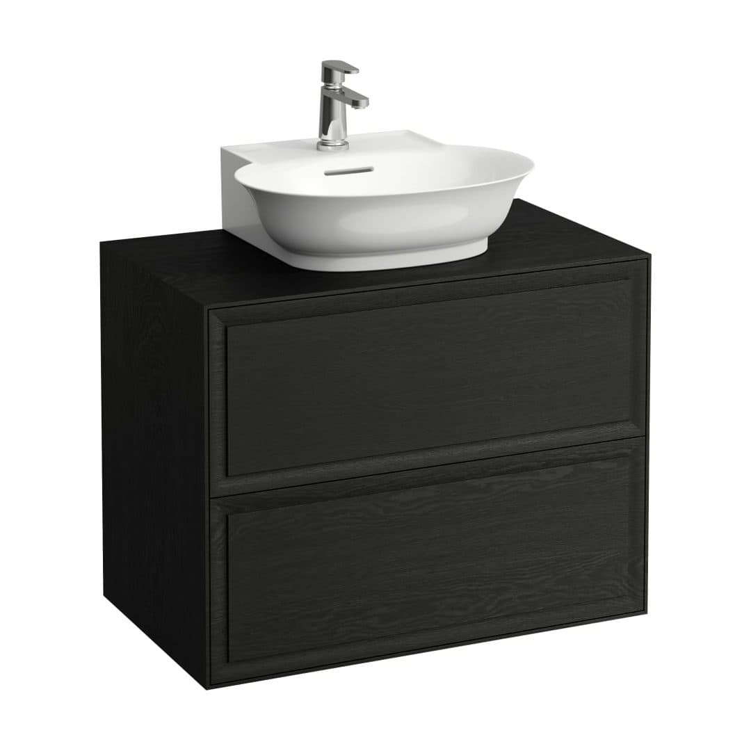 Laufen THE NEW CLASSIC – Έπιπλο Νιπτήρα – 775 mm, 2 συρτάρια, για νιπτήρα H816852 – Blacked Oak (H4060140856281)