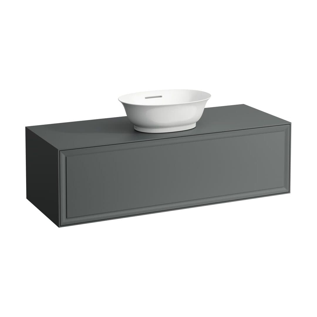 Laufen THE NEW CLASSIC – Έπιπλο Νιπτήρα – 1175 mm, 1 συρτάρι, κεντρικό άνοιγμα, για νιπτήρα H812850 – Traffic Grey (H4060210856271)