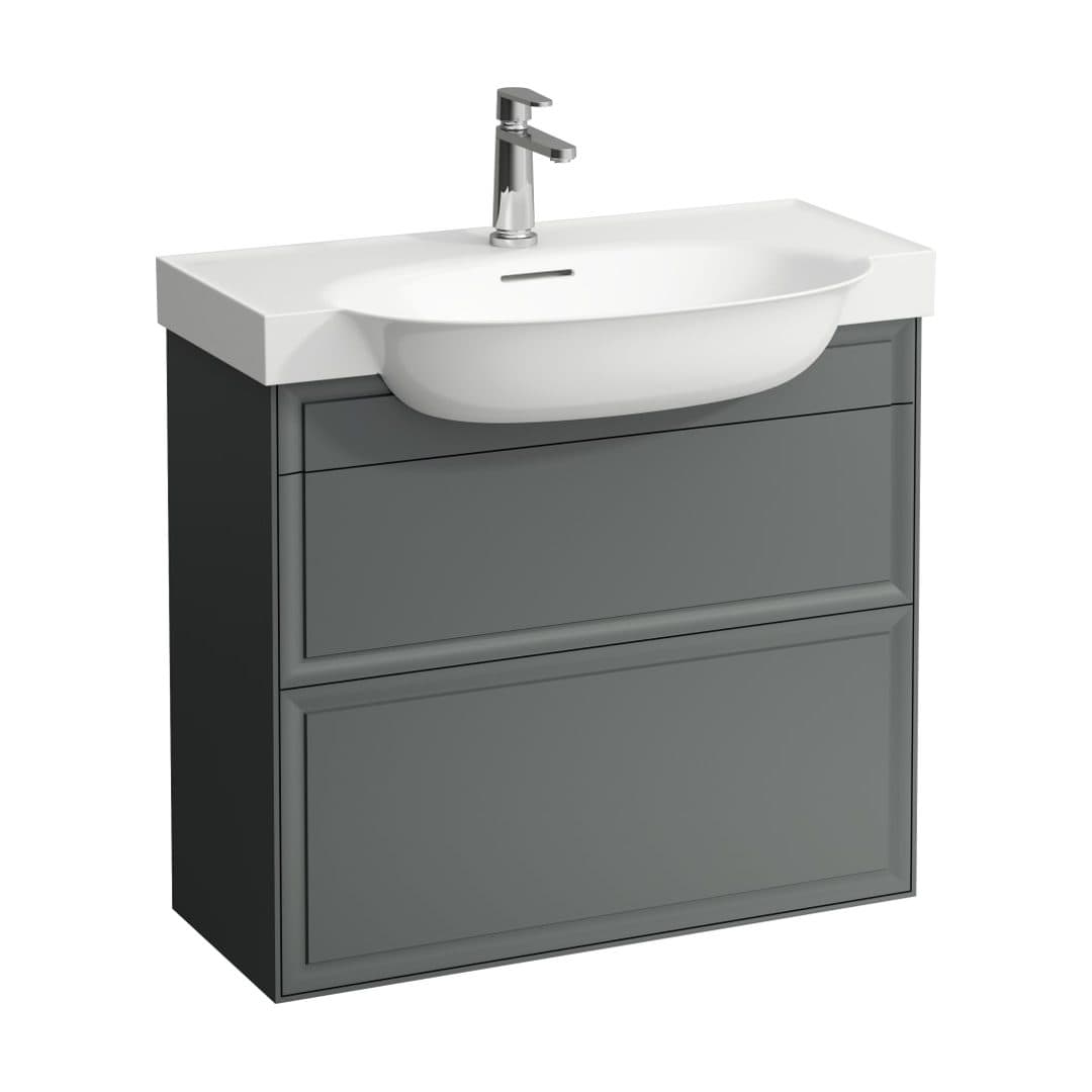 Laufen THE NEW CLASSIC – Έπιπλο Νιπτήρα – 775 mm, 2 συρτάρια, για νιπτήρα H813855 – Traffic Grey (H4060420856271)