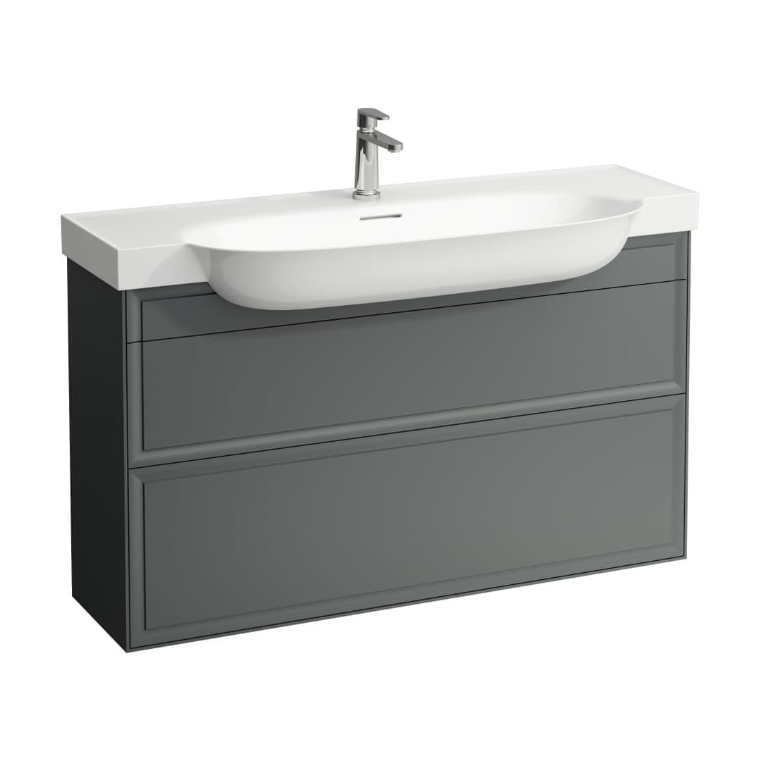 Laufen THE NEW CLASSIC – Έπιπλο Νιπτήρα – 1175 mm, 2 συρτάρια, για νιπτήρα H813858 – Traffic Grey (H4060520856271)
