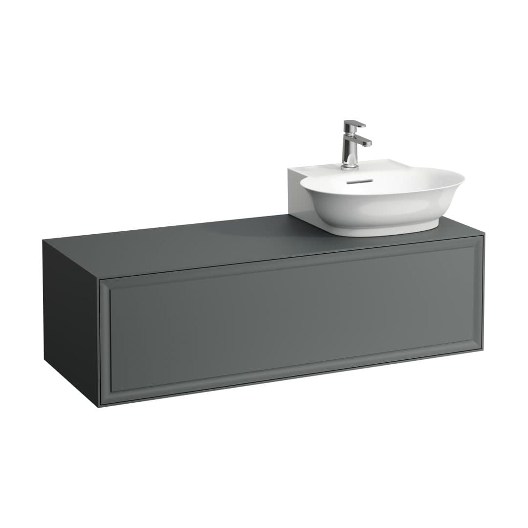 Laufen THE NEW CLASSIC – Έπιπλο Νιπτήρα – 1175 mm, 1 συρτάρι, άνοιγμα δεξιά, για νιπτήρα H816852 – Traffic Grey (H4060860856271)