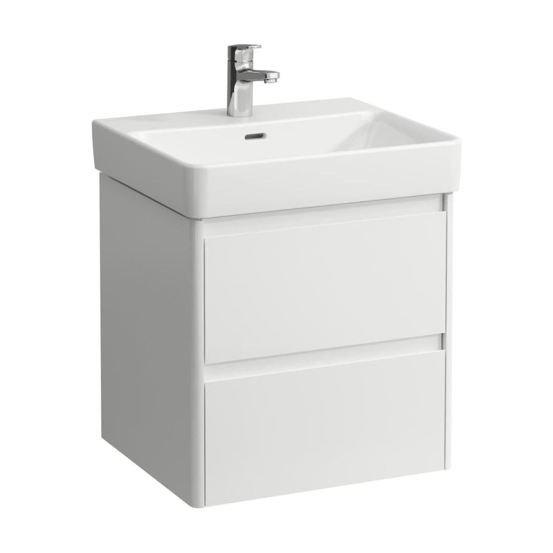 Laufen BASE 2.0 – Έπιπλο Νιπτήρα – 520 mm, 2 συρτάρια, για νιπτήρα H810962 / PRO X 810862 – White glossy (H4112421082611)