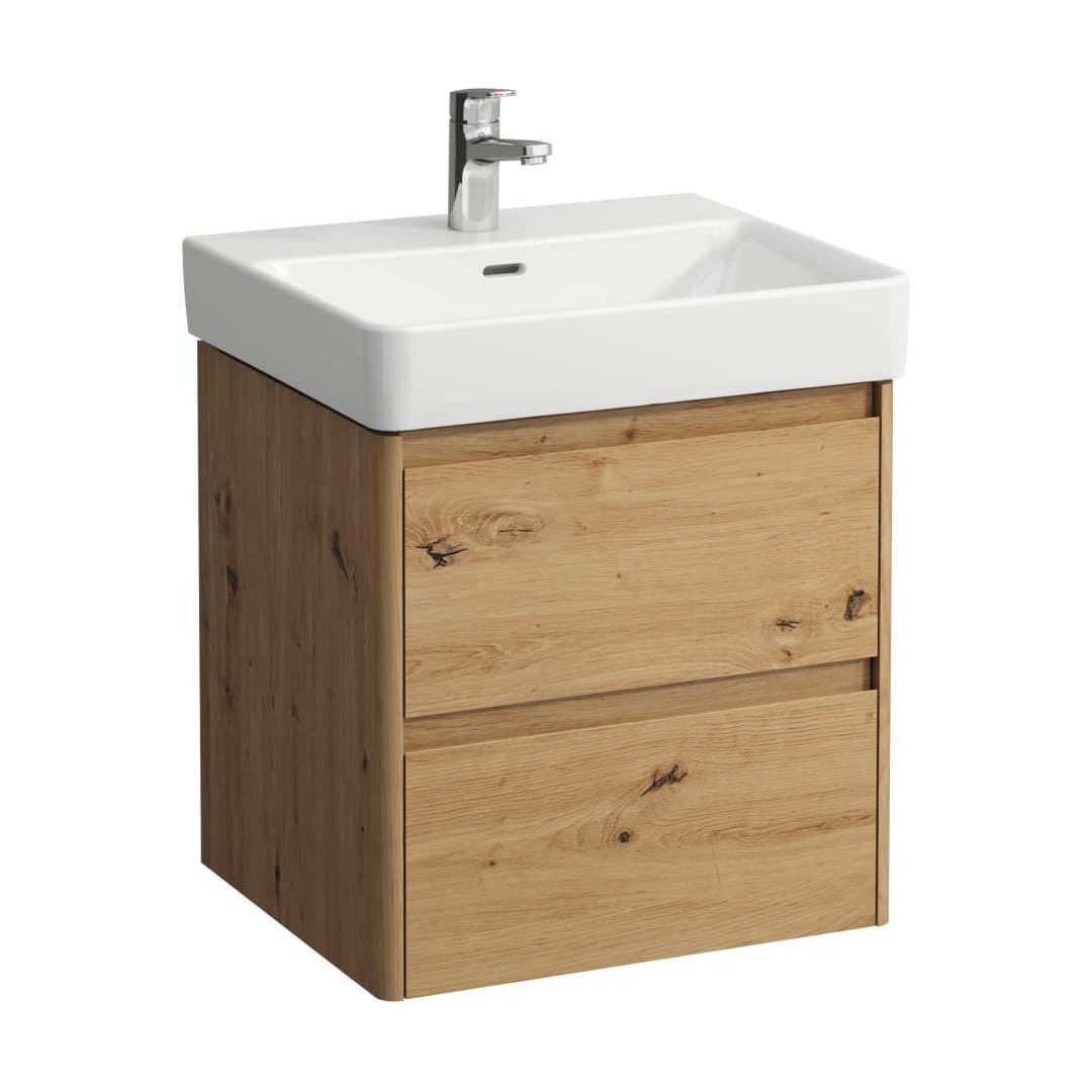 Laufen BASE 2.0 – Έπιπλο Νιπτήρα – 520 mm, 2 συρτάρια, για νιπτήρα H810962 / PRO X 810862 – Wild oak (H4112421082671)