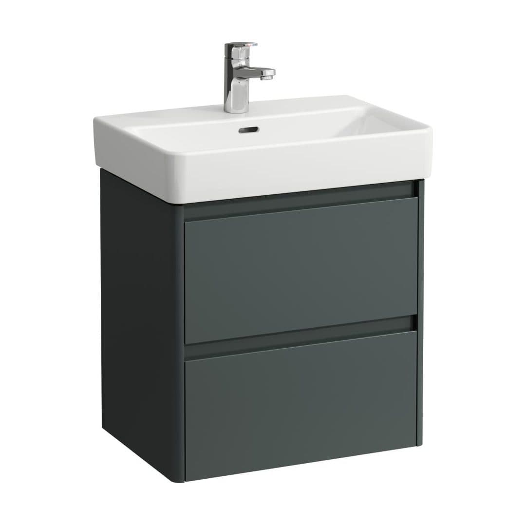 Laufen BASE 2.0 – Έπιπλο Νιπτήρα – 520 mm, 2 συρτάρια, για νιπτήρα H818958 / PRO X H818862 – Traffic Grey (H4112521082661)