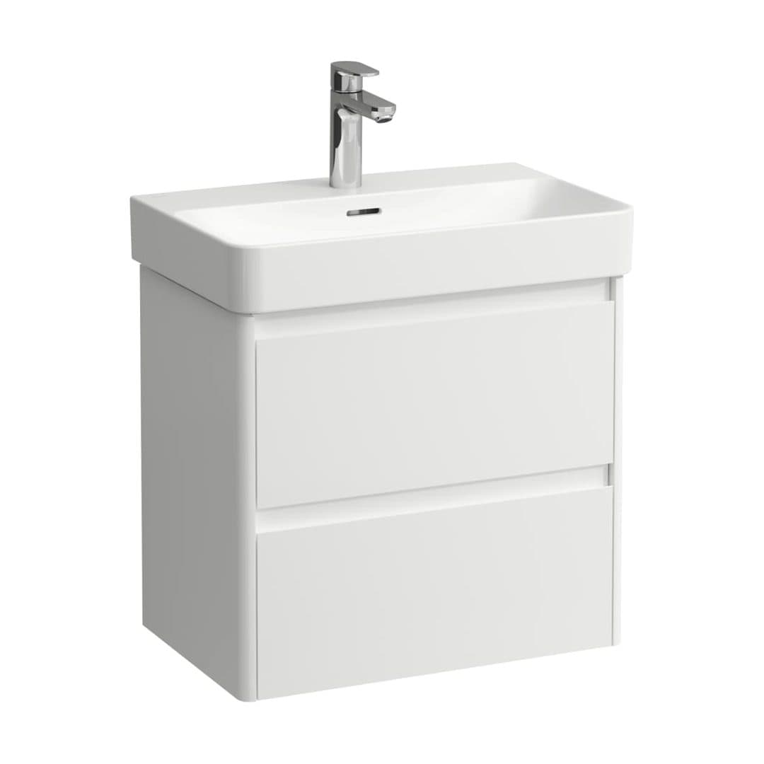 Laufen BASE 2.0 – Έπιπλο Νιπτήρα – 570 mm, 2 συρτάρια, για νιπτήρα H818959 / PRO X H818863 – White Matt (H4112621082601)