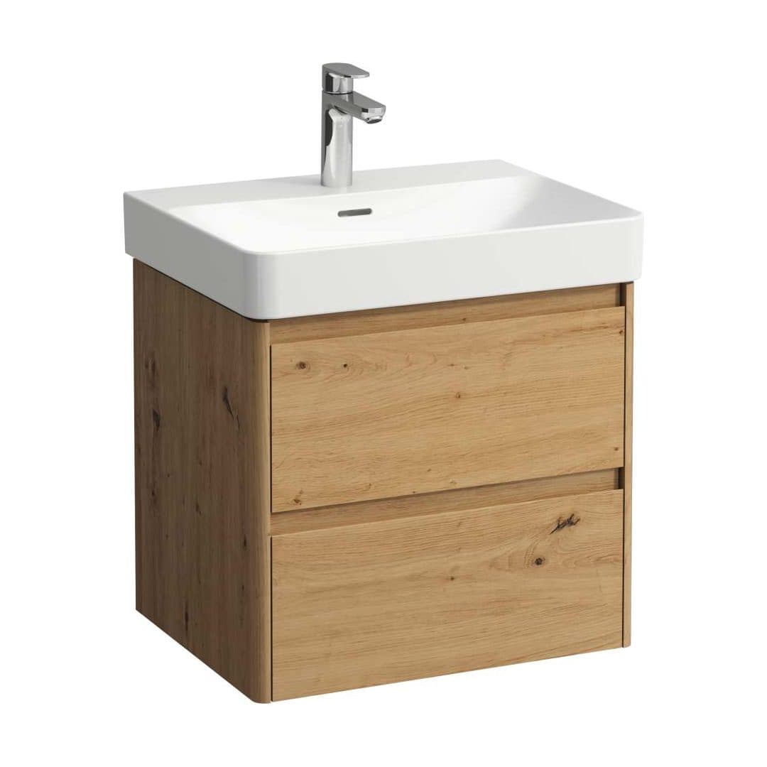 Laufen BASE 2.0 – Έπιπλο Νιπτήρα – 570 mm, 2 συρτάρια, για νιπτήρα H810963 / PRO X 810863 – Wild oak (H4112721082671)