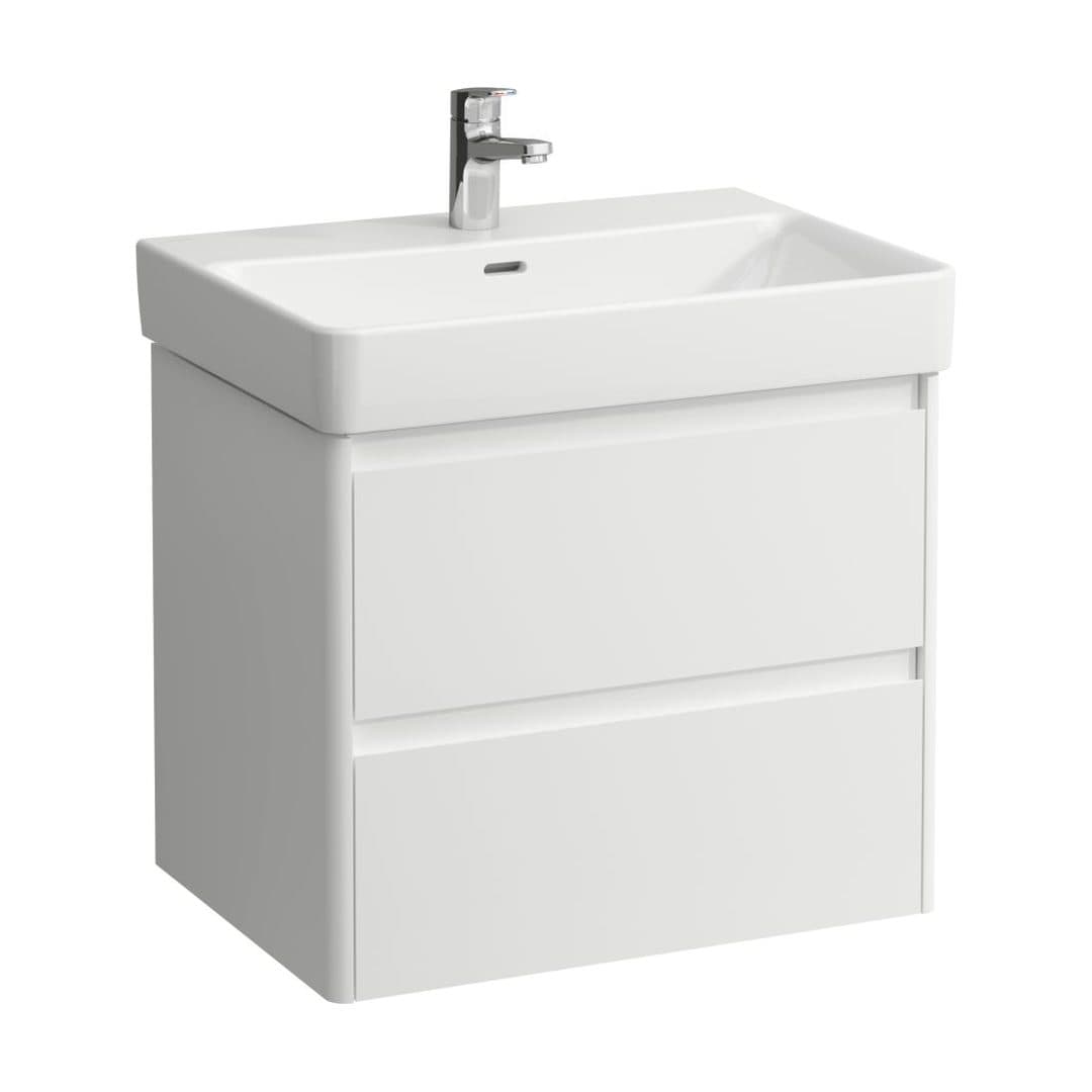Laufen BASE 2.0 – Έπιπλο Νιπτήρα – 620 mm, 2 συρτάρια, για νιπτήρα H810964 / PRO X 810864 – White Matt (H4112821082601)