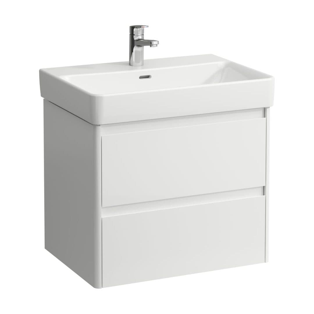 Laufen BASE 2.0 – Έπιπλο Νιπτήρα – 620 mm, 2 συρτάρια, για νιπτήρα H810964 / PRO X 810864 – White glossy (H4112821082611)