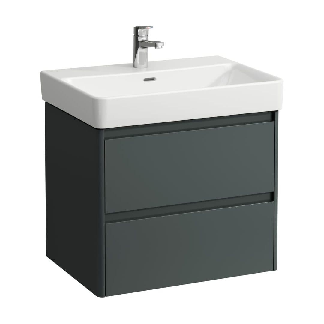 Laufen BASE 2.0 – Έπιπλο Νιπτήρα – 620 mm, 2 συρτάρια, για νιπτήρα H810964 / PRO X 810864 – Traffic Grey (H4112821082661)