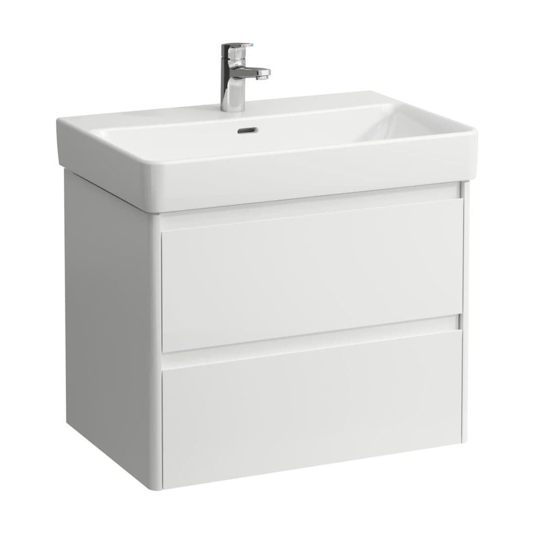Laufen BASE 2.0 – Έπιπλο Νιπτήρα – 670 mm, 2 συρτάρια – White glossy (H4112921082611)
