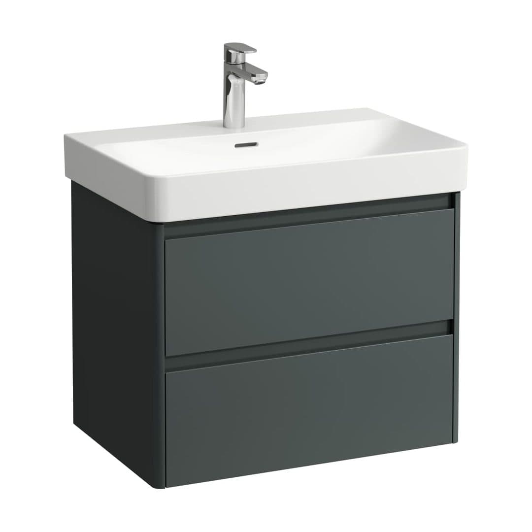 Laufen BASE 2.0 – Έπιπλο Νιπτήρα – 670 mm, 2 συρτάρια – Traffic Grey (H4112921082661)