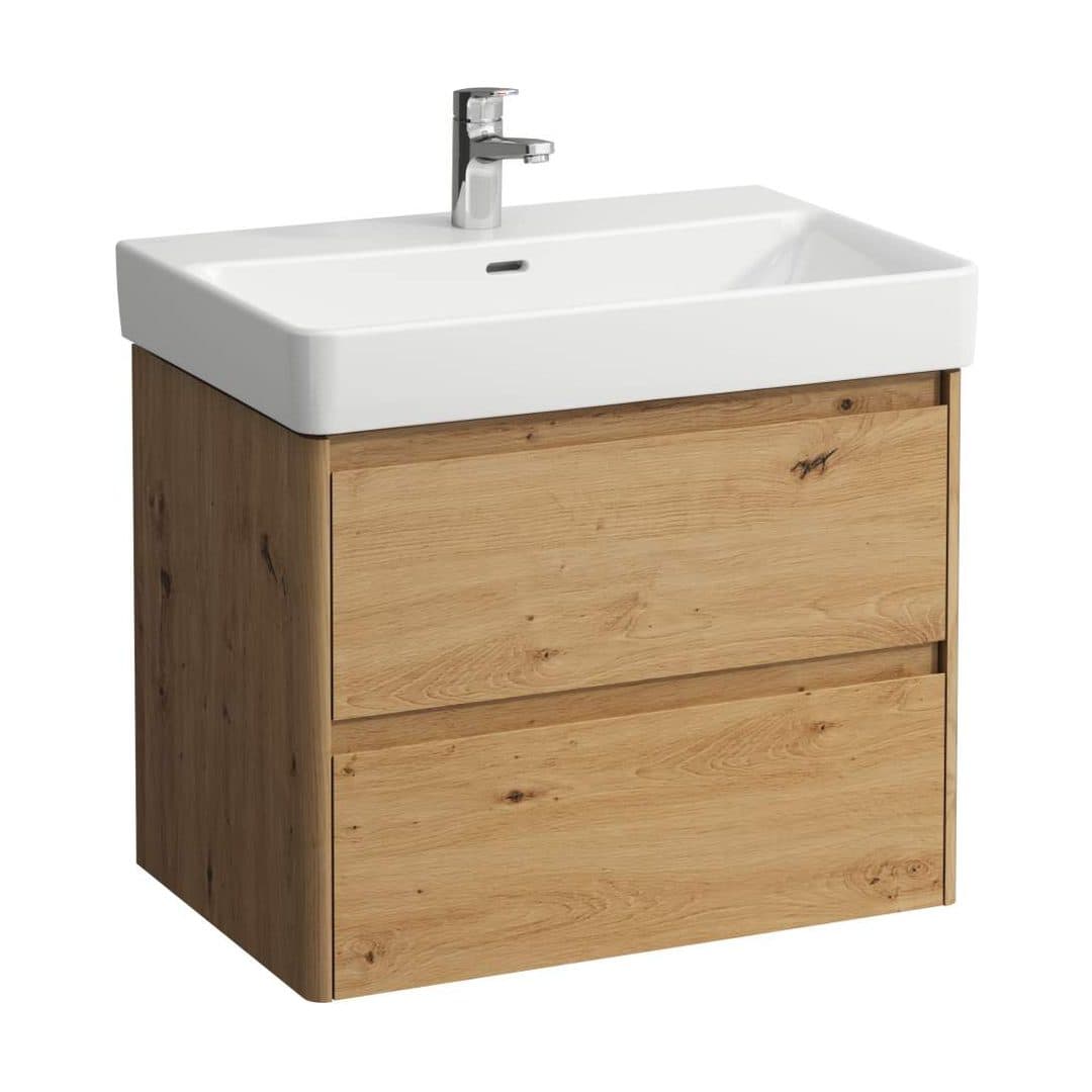 Laufen BASE 2.0 – Έπιπλο Νιπτήρα – 670 mm, 2 συρτάρια – Wild oak (H4112921082671)
