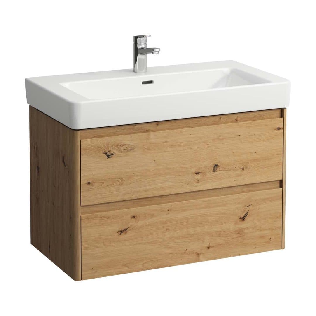 Laufen BASE 2.0 – Έπιπλο Νιπτήρα – 820 mm, 2 συρτάρια – Wild oak (H4113021082671)