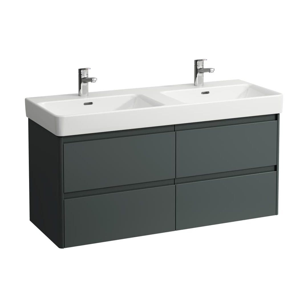 Laufen BASE 2.0 – Έπιπλο Νιπτήρα – 1170 mm, 4 συρτάρια, για νιπτήρα H814966 / PRO X H814862 – Traffic Grey (H4113241082661)