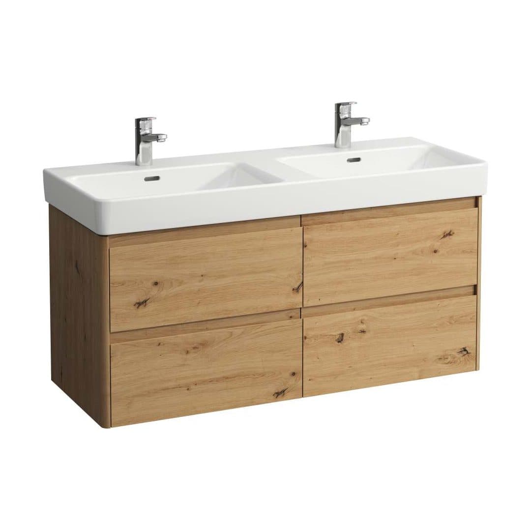 Laufen BASE 2.0 – Έπιπλο Νιπτήρα – 1170 mm, 4 συρτάρια, για νιπτήρα H814966 / PRO X H814862 – Wild oak (H4113241082671)