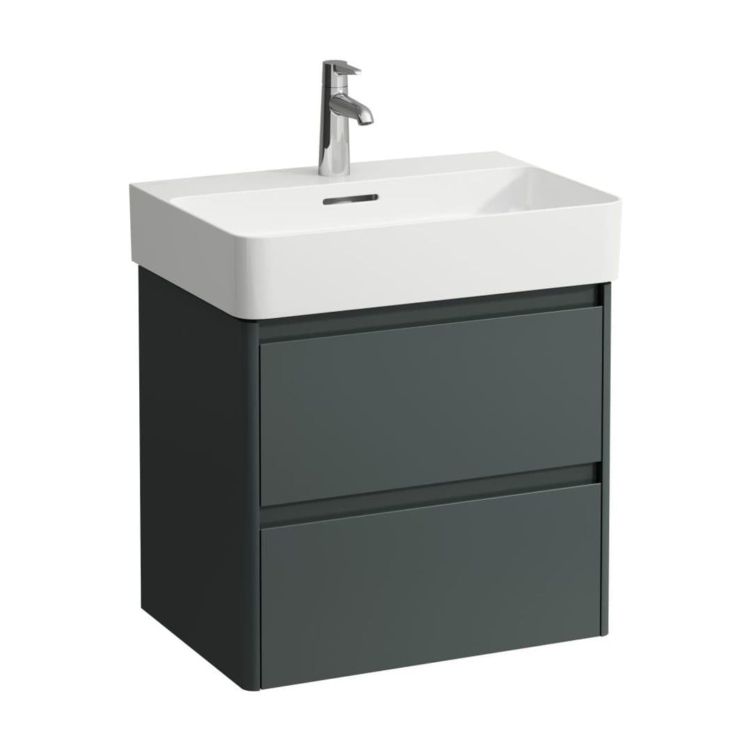 Laufen BASE 2.0 – Έπιπλο Νιπτήρα – 570 mm, 2 συρτάρια, για νιπτήρα H810283 – Traffic Grey (H4113721082661)