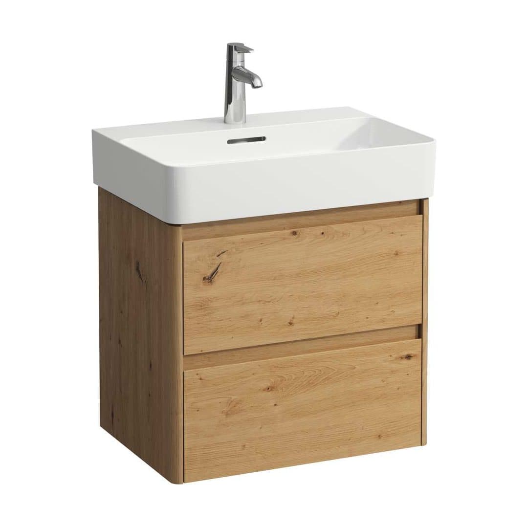 Laufen BASE 2.0 – Έπιπλο Νιπτήρα – 570 mm, 2 συρτάρια, για νιπτήρα H810283 – Wild oak (H4113721082671)