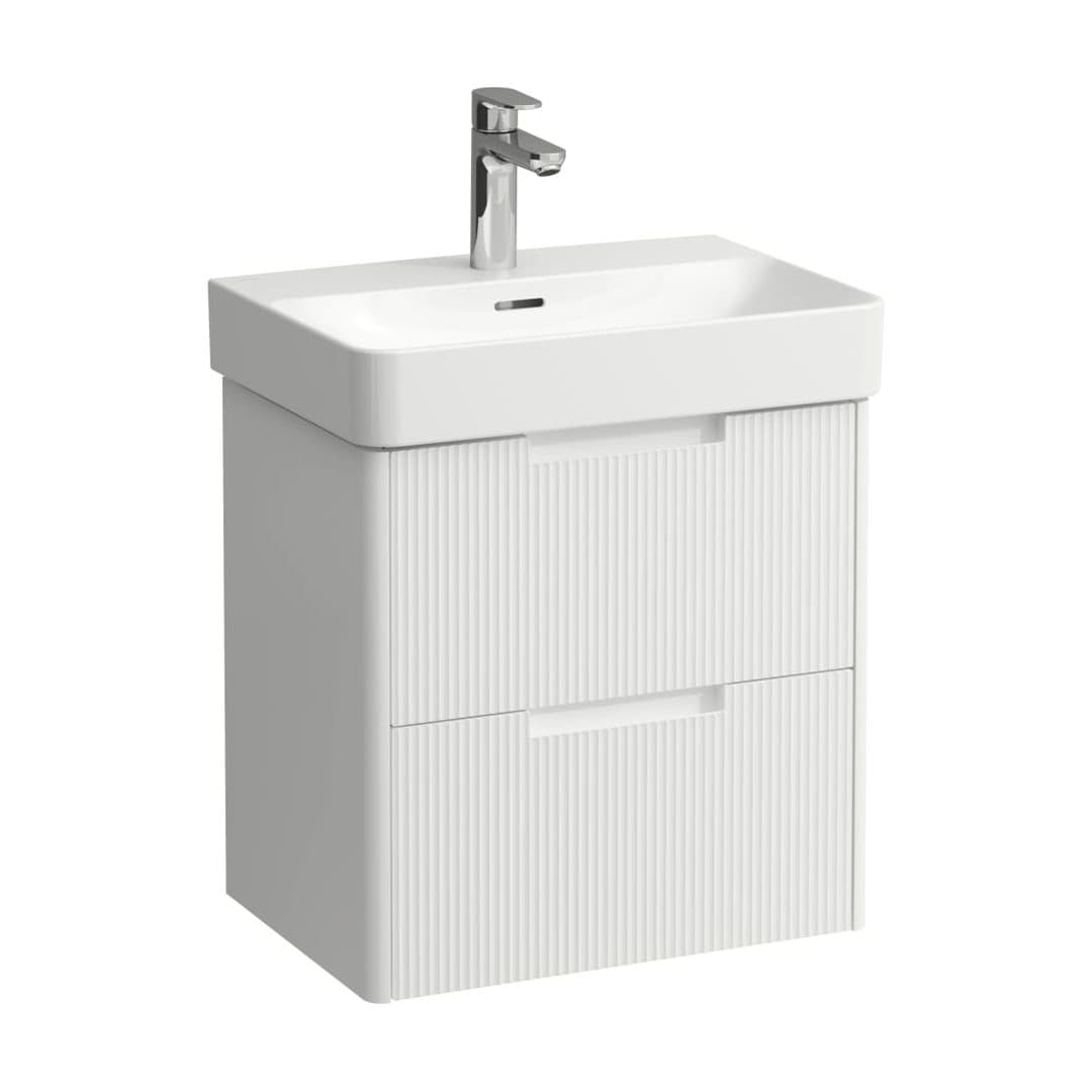 Laufen JUNA – Έπιπλο Νιπτήρα – 520 mm, 2 συρτάρια, για νιπτήρα H818958 / PRO X H818862 – White Matt (H4114721092601)