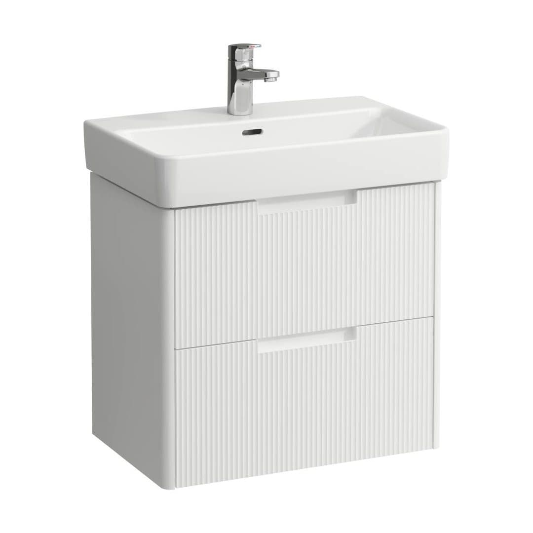Laufen JUNA – Έπιπλο Νιπτήρα – 570 mm, 2 συρτάρια, για νιπτήρα H818959 / PRO X H818863 – White Matt (H4114821092601)