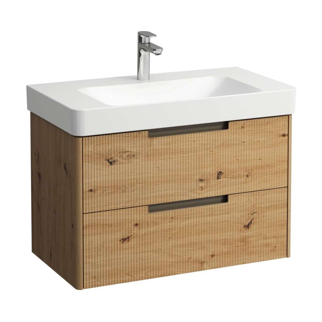 Laufen JUNA – Έπιπλο Νιπτήρα – 820 mm, 2 συρτάρια – Wild oak (H4115221092671)
