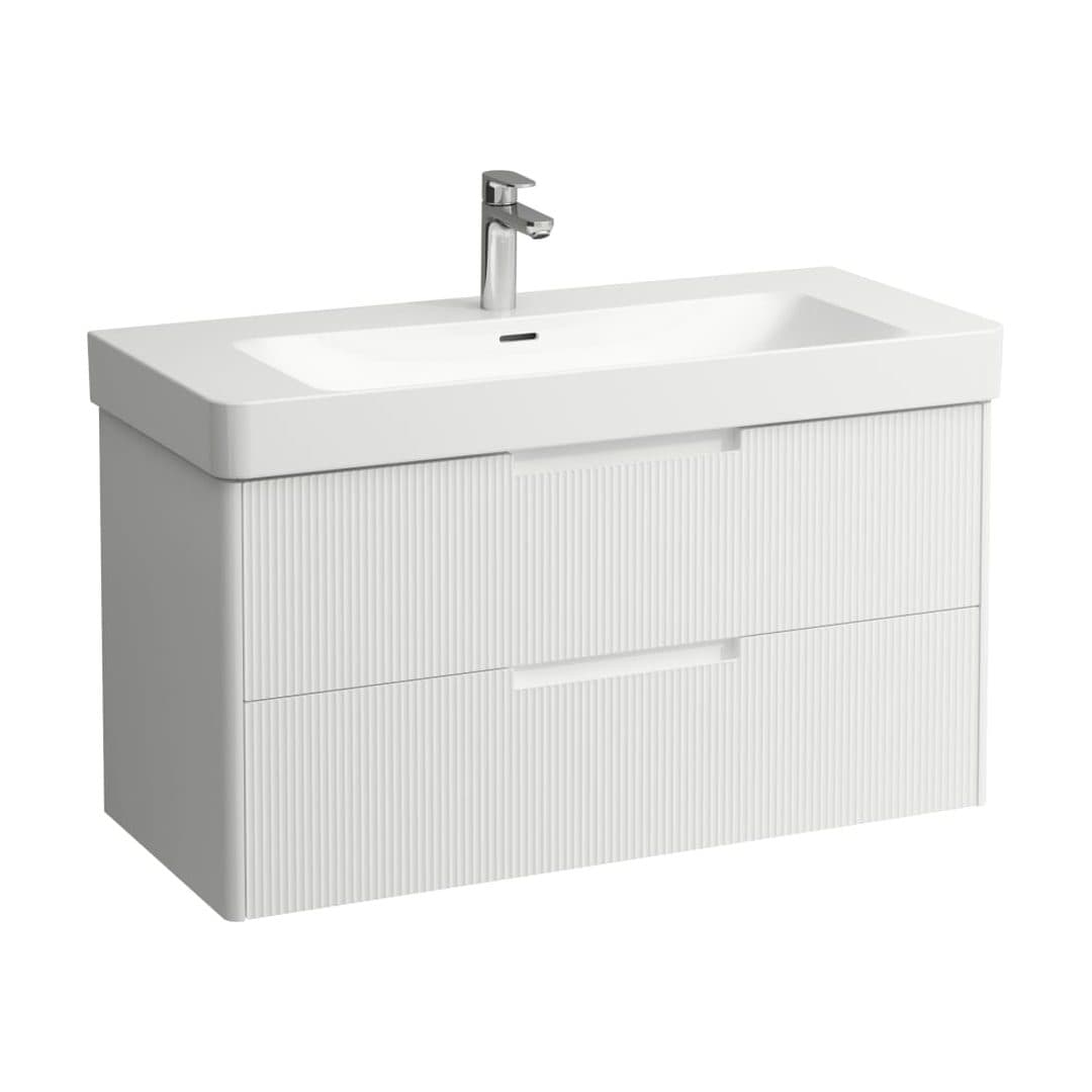 Laufen JUNA – Έπιπλο Νιπτήρα – 1020 mm, 2 συρτάρια – White Matt (H4115321092601)