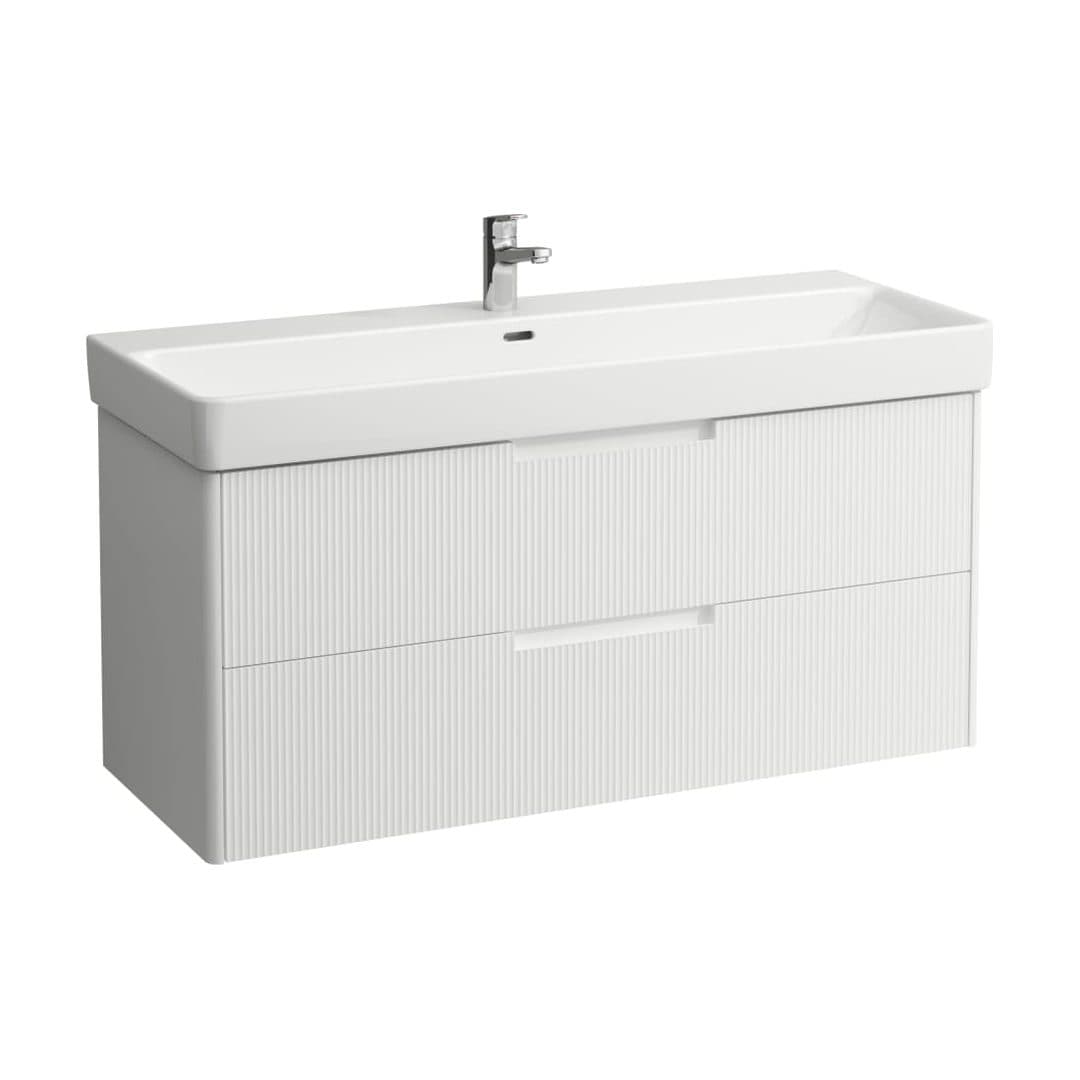 Laufen JUNA – Έπιπλο Νιπτήρα – 1170 mm, 2 συρτάρια, για νιπτήρα H814965 / PRO X 814861 – White Matt (H4115421092601)