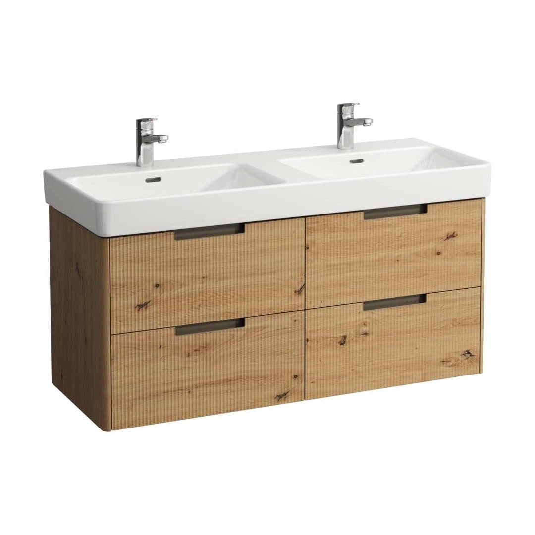 Laufen JUNA – Έπιπλο Νιπτήρα – 1170 mm, 4 συρτάρια, για νιπτήρα H814966 / PRO X H814862 – Wild oak (H4115441092671)