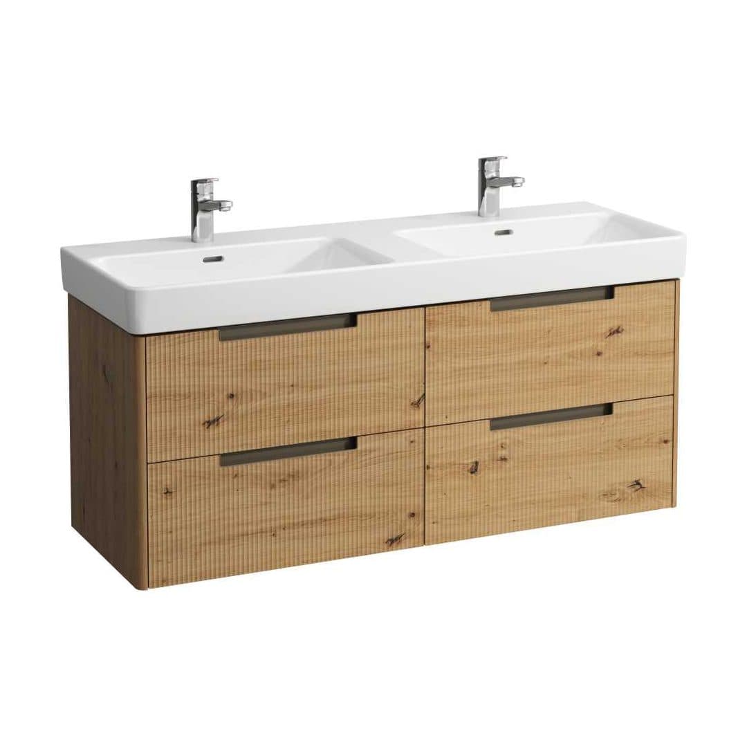 Laufen JUNA – Έπιπλο Νιπτήρα – 1270 mm, 4 συρτάρια – Wild oak (H4115541092671)