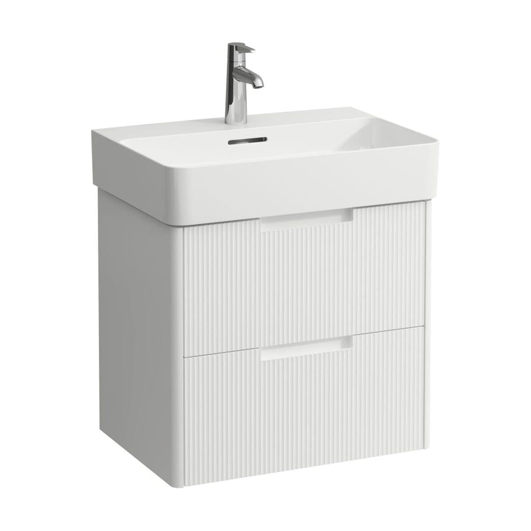 Laufen JUNA – Έπιπλο Νιπτήρα – 570 mm, 2 συρτάρια, για νιπτήρα H810283 – White Matt (H4115921092601)