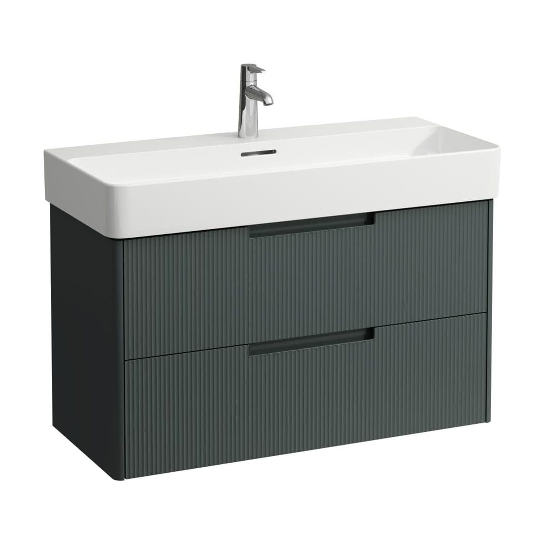 Laufen JUNA – Έπιπλο Νιπτήρα – 920 mm, 2 συρτάρια – Traffic Grey (H4116321092661)