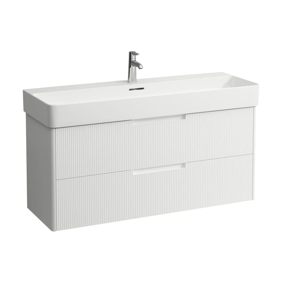 Laufen JUNA – Έπιπλο Νιπτήρα – 1170 mm, 2 συρτάρια, για νιπτήρα H810289 – White Matt (H4116421092601)