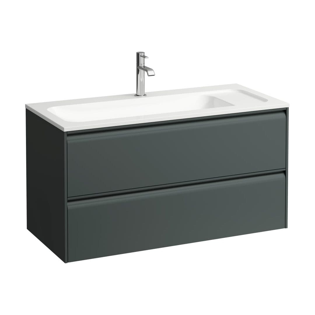 Laufen MEDA – Έπιπλο Νιπτήρα – 970 mm, 2 συρτάρια – Traffic Grey (H4216920112661)