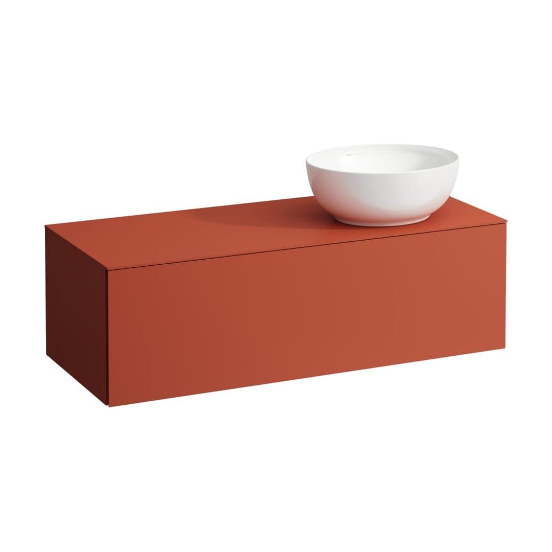 Laufen ILBAGNOALESSI – Έπιπλο Νιπτήρα – 1200 mm, 1 συρτάρι, άνοιγμα δεξιά, για νιπτήρα H818975/6 – Terracotta (H4303130972691)