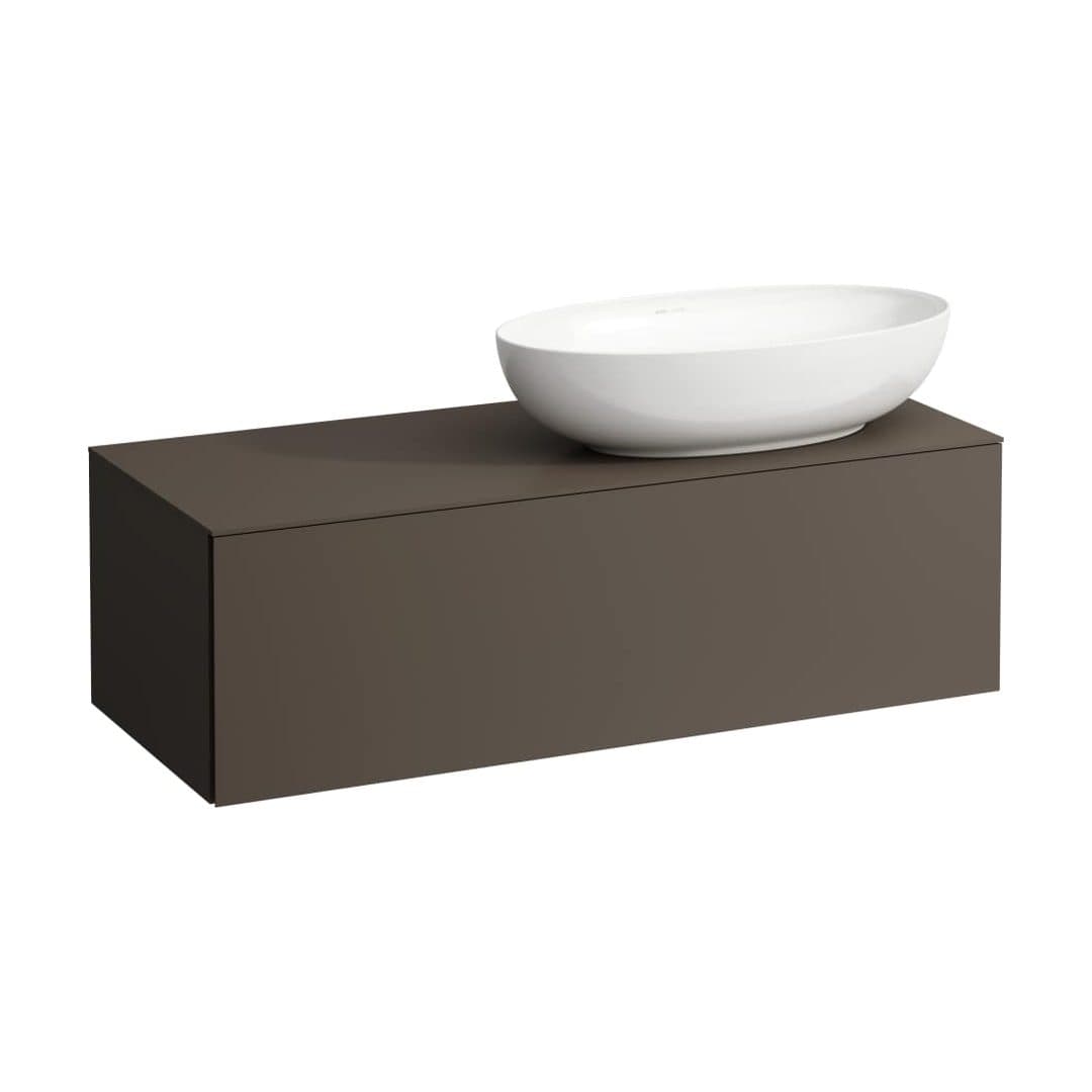 Laufen ILBAGNOALESSI – Έπιπλο Νιπτήρα – 1200 mm, 1 συρτάρι, άνοιγμα δεξιά, για νιπτήρα H818975/6 – Dark brown (H4303130974291)