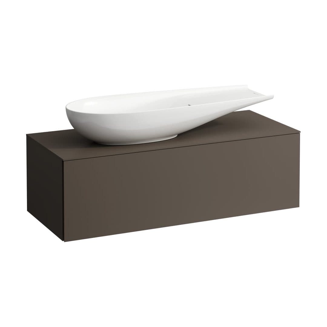 Laufen ILBAGNOALESSI – Έπιπλο Νιπτήρα – 1200 mm, 1 συρτάρι, άνοιγμα αριστερά, για νιπτήρα H818974 – Dark brown (H4303220974291)
