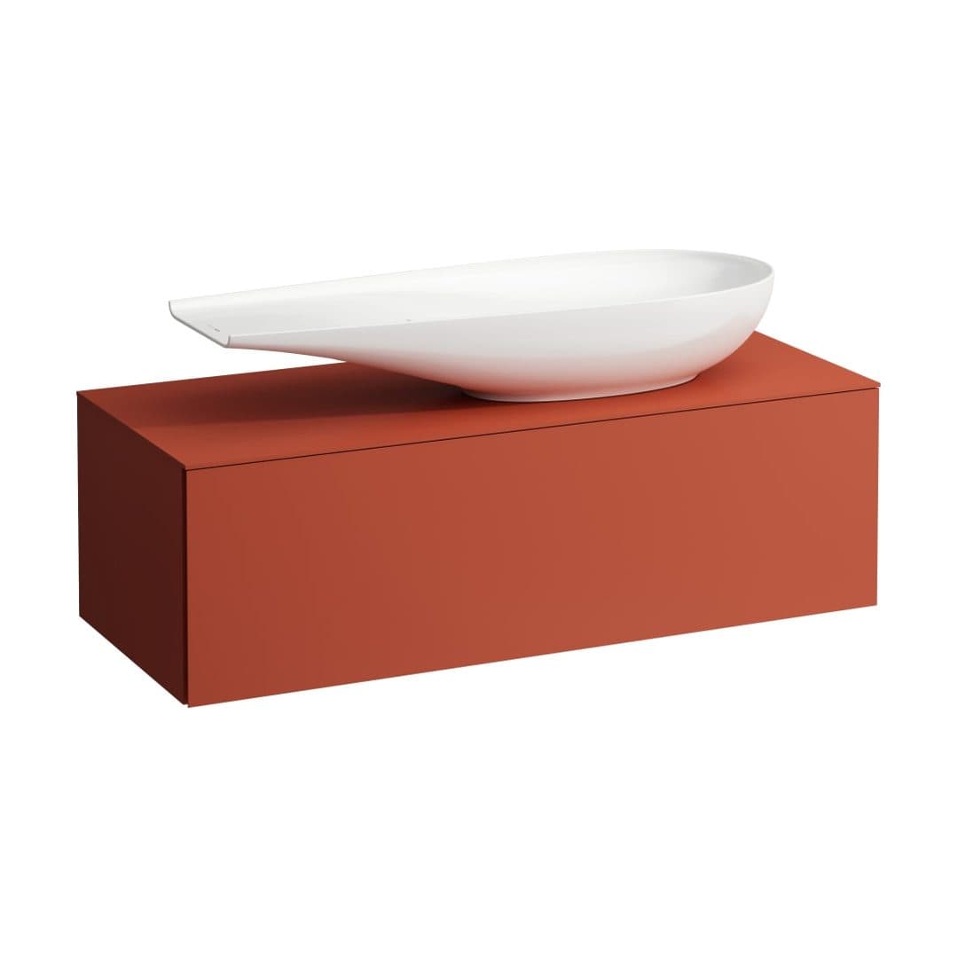 Laufen ILBAGNOALESSI – Έπιπλο Νιπτήρα – 1200 mm, 1 συρτάρι, άνοιγμα δεξιά, για νιπτήρα H818974 – Terracotta (H4303230972691)