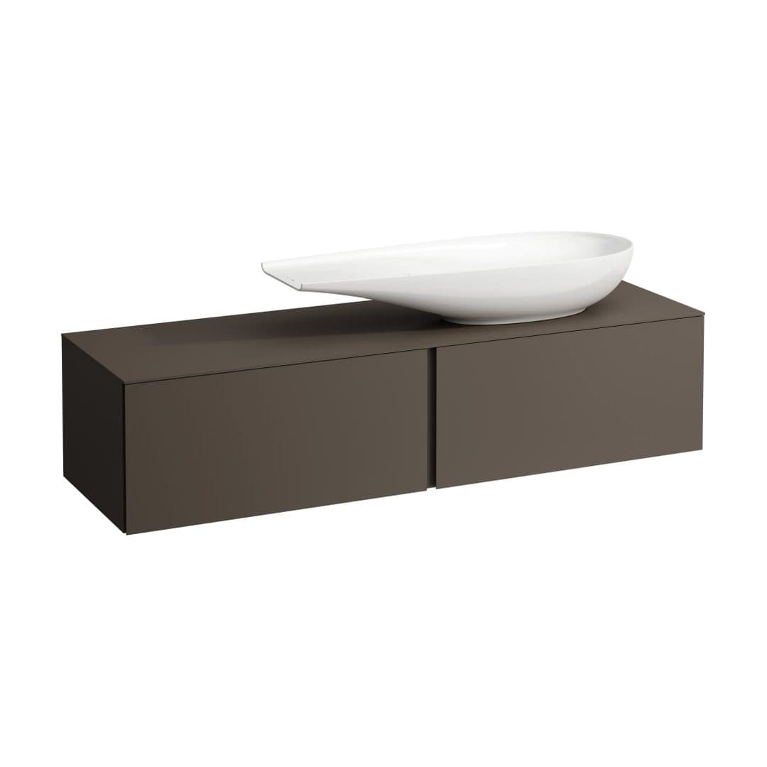 Laufen ILBAGNOALESSI – Έπιπλο Νιπτήρα – 1600 mm, 2 συρτάρια, άνοιγμα δεξιά, για νιπτήρα H818974 – Dark brown (H4303430974291)