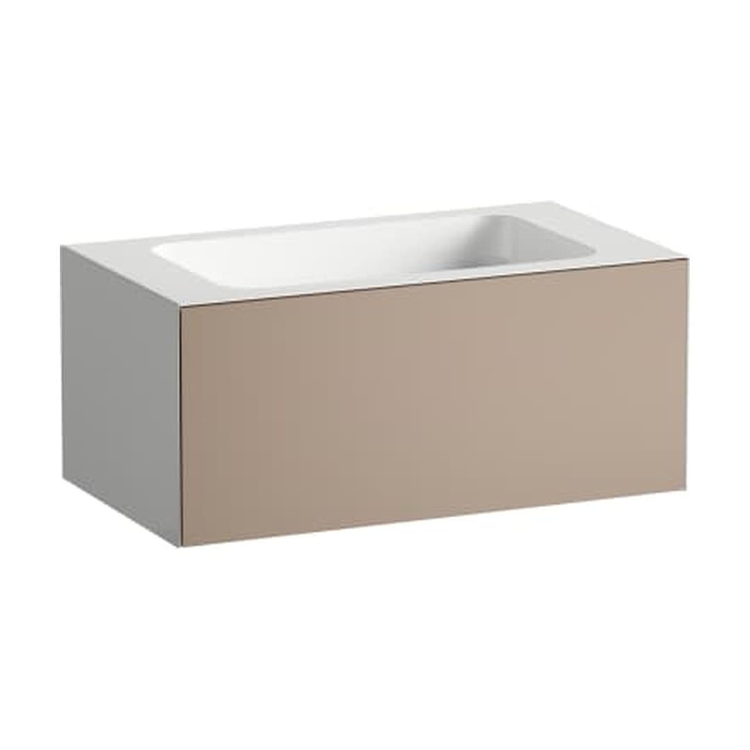 Laufen FOLIO – Νιπτήρας Κρεμαστός – 804×450 mm, χωρίς οπή – Moonstone, Silk-Matt Lacquer (H580FO35221121)